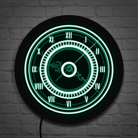 Lighted Wall Clock Non Ticking Battery Operated Vintage European Style Roman Numerals Easy To Read Decorative Living Room Watch ► Photo 1/6