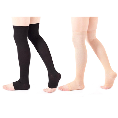 Compression Socks Thight High pressure Open Toe Varicose Stockings Men Women ► Photo 1/6