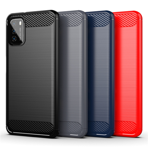 For Cover Xiaomi Poco X3 Case For Redmi Note 9 Pro Capas Rubber TPU Cover For Redmi 8 9 A C Note 8 9 S Poco X3 F2 M2 Pro Fundas ► Photo 1/6