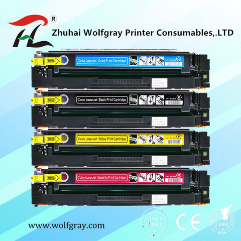 CF400A CF401A 402 403A 201A Compatible Color Toner Cartridge For hp HP Color LaserJet Pro M252dn M252n MFP M277dw M277n M274n ► Photo 1/6