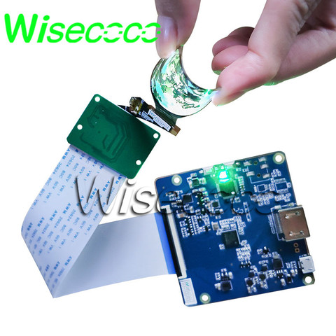 Wisecoco Flexible Oled Display 1.39 Inch Round Circle Amoled Screen Hdmi To Mipi Driver Board Soft Bendable For Smart Watch ► Photo 1/5