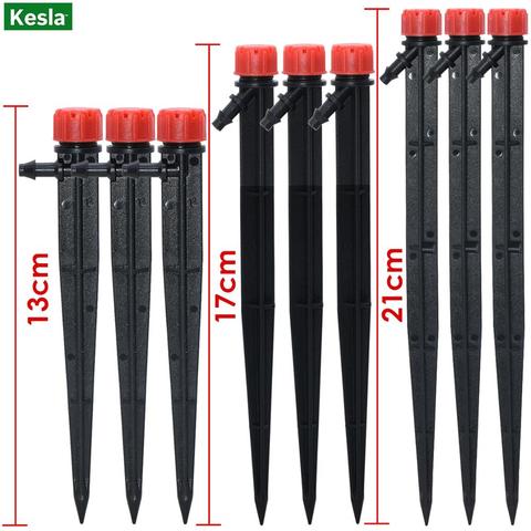 KESLA 13/17/21cm Micro Drip Irrigation Adjustable Emitters Sprinkler Stake Dripper Farmland Watering for 1/4'' 4/7mm Hose Garden ► Photo 1/6