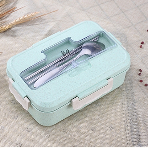 Leakproof Lunch Box Separate Compartments Heated Lunch Box Picnic Food Container with Spoons School Office Bento Box ► Photo 1/6