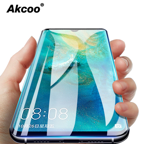 Akcoo P30 pro screen protector UV Glass for Huawei Mate 20 Pro glass film P20 pro 6D full glue protector p30 lite case friendly ► Photo 1/6