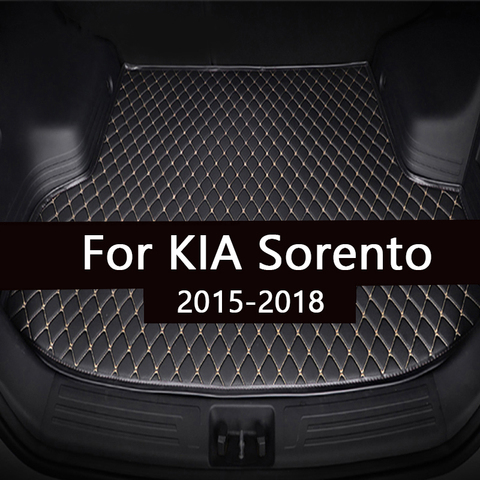 Car trunk mat for KIA Sorento five seat 2015 2016 2017 2022 cargo liner carpet interior accessories cover ► Photo 1/6