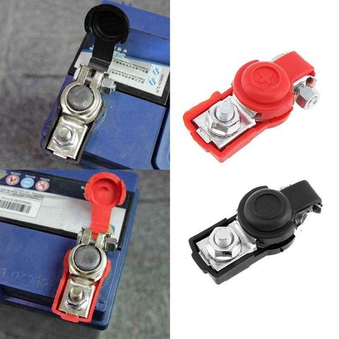 Auto Car Battery Terminal Connector Battery 1 Pair Quick Release Battery Terminals Clamps Cap Clips Copper For Car Truck Caravan ► Photo 1/6