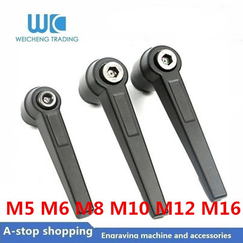 1pc M5 M6 M8 M10 M12 M16 Adjustable Handle Lever Clamping Handles fmale Thread Metal Knob nut Machinery Tools ► Photo 1/2