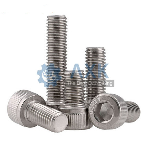 10Pcs M5 M6 DIN912 304 Stainless Steel Hexagon Socket Head Cap Screws Hex Socket Bicycle Bolts ► Photo 1/6