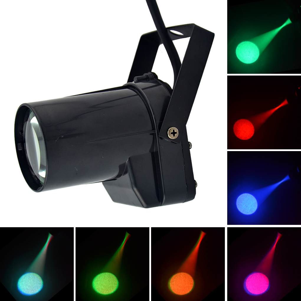 Mini Portable 5W Single Color LED Pinspot Light Strong Spotlights Beam Show Lamp DJ Party Stage Lighting LE-M01-W 