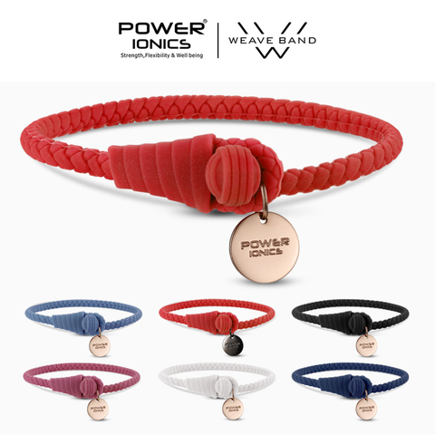 【FDA Registration】Power Ionics NEW WEAVE BAND Womens Waterproof Ions and Germanium Sports Fashion Bracelet Free Lettering Gifts ► Photo 1/6