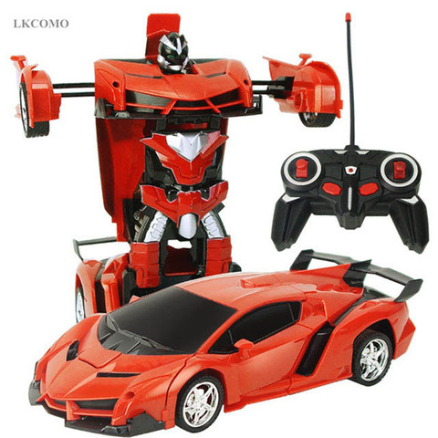 Led Light Rc Car Transformation Robot Car 1:18 Deformation RC Car Toy Electric Robot Cars Models Gift for Boy Girls Gifts ► Photo 1/6