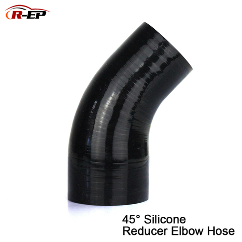R-EP 45 degrees Reducer Silicone Elbow Hose 38 45 63 76 83 89MM Rubber Joiner Bend Tube for Car Accessories Cold Air Intake Hose ► Photo 1/6