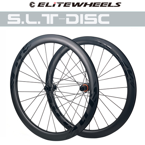 Elite SLT Road Disc Carbon Wheels Low Resistance Ceramic Bearing Center Lock Hub 24/24 Hole For Road Disc Brake Cycling Wheelset ► Photo 1/6
