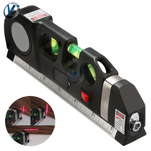 Laser Level Ruler Horizon Vertical Measure 8FT Aligner Standard Rulers Measure Level Laser Multipurpose Lines Instrument ► Photo 1/1