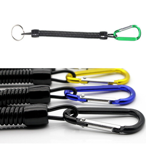 Anti-lost Telescopic Elastic Tactical Safety Lanyard Gun Sling Military Key Ring Chain Hunting Gun Rope Hunting Supplies ► Photo 1/6