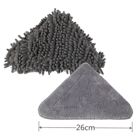 26cm Triangle Chenille Cloth Dust Mop Replacement Head Pads Large Glass Cleaning Microfiber Sweeping Rags Towel Floor Home Flat ► Photo 1/1