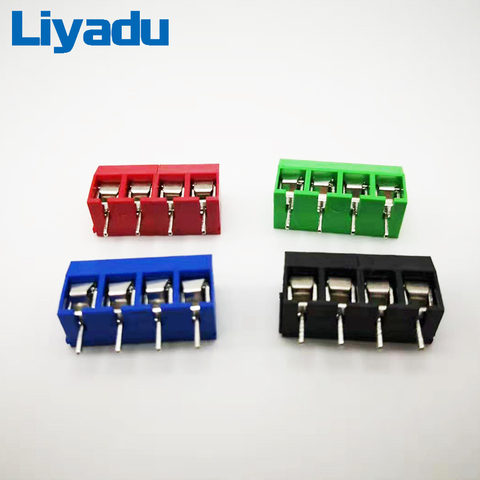 10PCS/LOT KF301-4P  Splicing, screw type PCB spacing 5.0 connector terminals, terminal Blue/green KF301 ► Photo 1/6