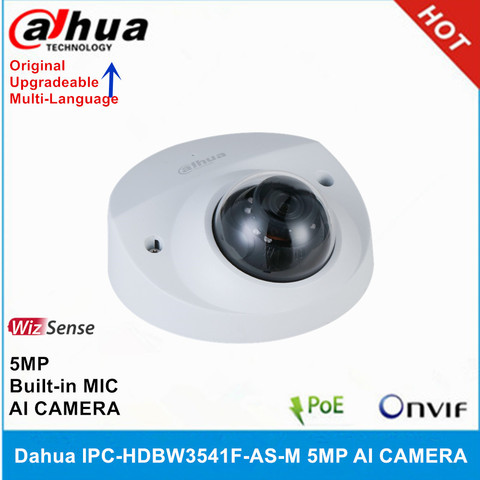 Dahua IPC-HDBW3541F-AS-M 5MP WizSense IP Camera IR 50M IP67 IK10 Built in MIC & SD Card Slot H.265 PoE Network AI Camera ► Photo 1/2