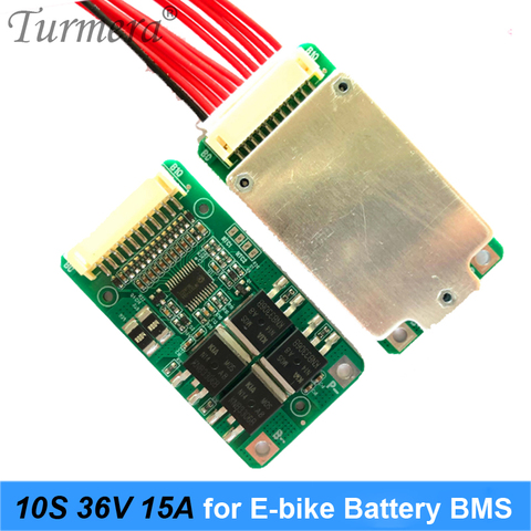 10S 36V 15A 18650 Lithium Battery BMS for 36V 42V E-bike E-scooter Power Wheel Battery Pack Use PTC + Balance Protection Board ► Photo 1/6