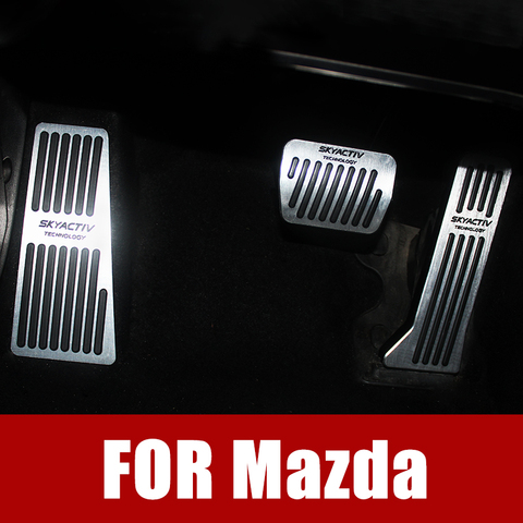 Car Fuel Brake Clutch Pedals Foot Rest Pedal Covers Pad For MAZDA 2 3 6 Demio DJ BL BM GJ CX-5 CX5 CX 5 CX3 CX9 CX7 Accessories ► Photo 1/6