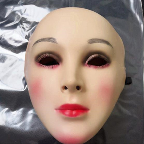 Newest Realistic Crossdresser mask Silicone Skin women Shemale Masken for men Transgender Male Drag Queen halloween Cosplay ► Photo 1/6