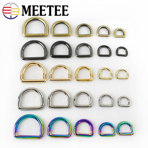 10pcs Meetee 10-38mm O D Ring Metal Buckles Backpack Strap Belt Dog Pet Collar Webbing Clasp DIY Leather Craft Bags Accessories ► Photo 1/6