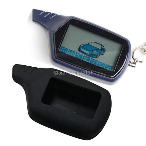 B6 LCD Remote Control Keychain Key Fob + Silicone Case for Twage Keychain Starline B6 2 Way Car Alarm System, Burglar Alarm ► Photo 1/6