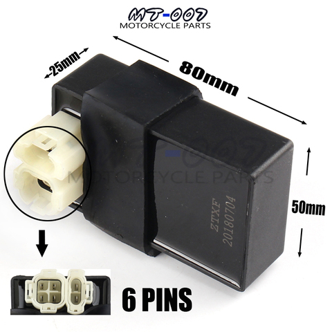 6 Pins DC Ignition CDI Box For gy6 125cc 150cc 200cc 250cc ATV Quads Moped Scooter Buggy Go Kart Motorcycle ► Photo 1/5