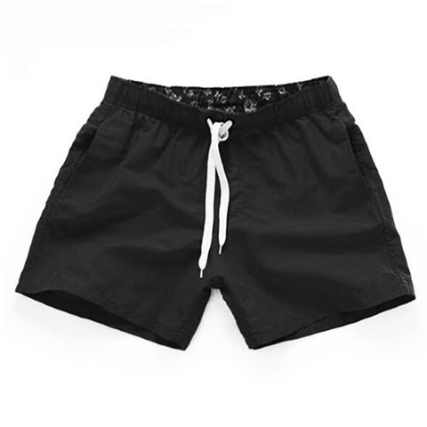 Men Summer Casual Shorts Quick Drying Fitness Short homme Beach Shorts Men Women Boardshorts Elastic Waist Solid gym Clothing ► Photo 1/6