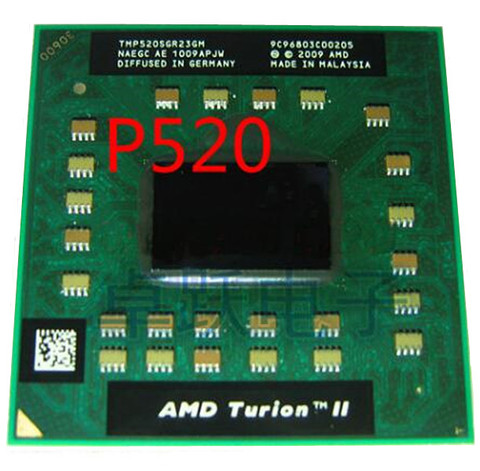 original AMD Turion II Dual-Core Mobile P520 - TMP520SGR23GM notebook CPU processors free shipping ► Photo 1/1