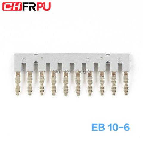 EB 10-6 Suitable for UK2.5 UK5 Side Plug Connector Din Rail Terminal block short circuit connection strip ► Photo 1/1