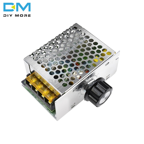 4000W 220V AC SCR Motor Speed Controller Module Voltage Regulator Dimmer Anti-Spike Surge RC Absorption(EOC) Knob Board DIY KIT ► Photo 1/1