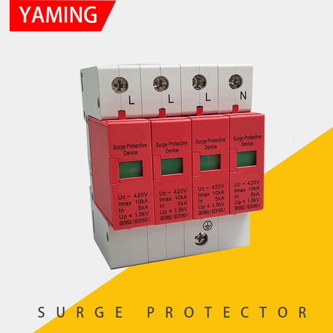 Surge Protector Device Series SPD 1-4P 10-20KA 20-40/30-60 Electric House Protective Low-Voltage Arrester Lightening Protection ► Photo 1/5