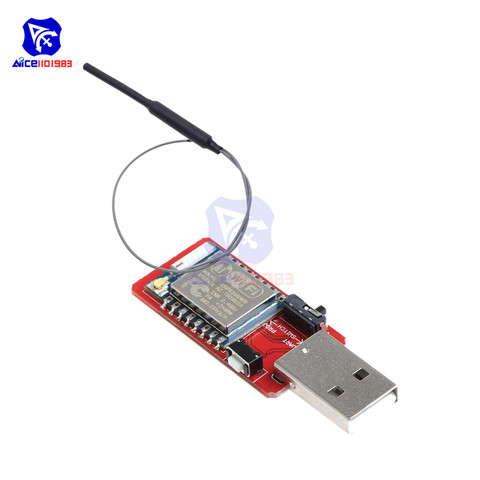 diymore ESP8266 ESP-07 Wi-Fi Wireless Module USB to TTL CH340G Development Board 2.4Ghz 3dBi IPEX Antenna for Arduino ► Photo 1/6