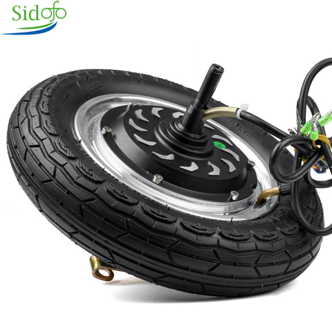 10 inch Scooter Folding Wheel Hub Motor Kit  Electric Brushless 300-350W 24V 36V 48V Non-Gear for E bike Balance Car DIY Cycling ► Photo 1/6