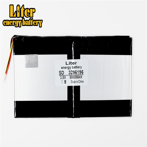 3 wire 3296196 3.8V 8000MAH For Teclast X98 air 3G P98 3G Tablet PC Battery 329698*2 X98 X98 AIR p98 X98 P98HD P98 ► Photo 1/3