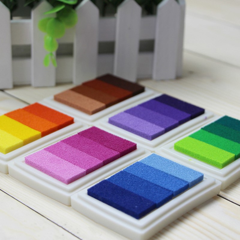 15 Colors Cute Inkpad Craft Oil Based DIY Ink Pads for Rubber
