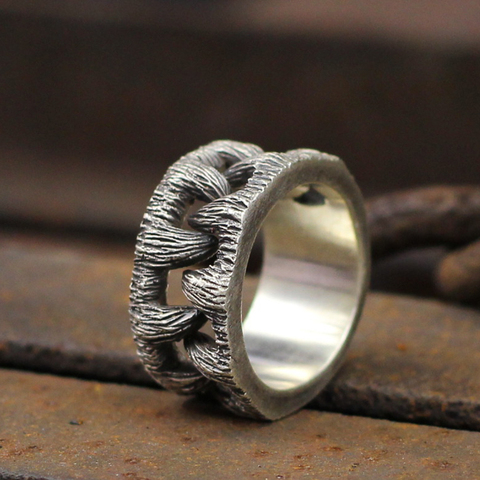 EYHIMD Vintage Unique Goth Monster Teeth Ring Gothic Punk Stainless Steel Biker Jewelry ► Photo 1/3