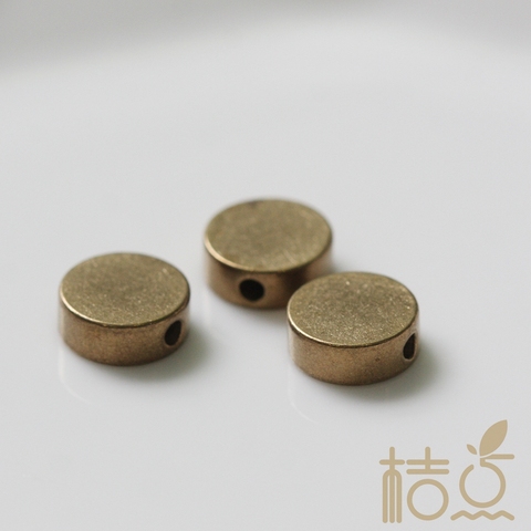 10 Pieces Raw Brass Spacers - Round 8mm (4214C) ► Photo 1/1