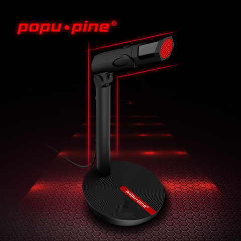 Popupine Wired Condenser Studio Microphone USB 3.5mm Microphone, Flexible Professional Microphone For Computer Laptop Gaming ► Photo 1/6