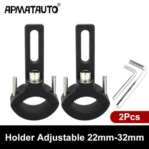 Motorcycle Headlight mount Bracket Adjustable 22mm-32mm-62mm Bumper Mount Clamp led light bracket holder support de phare moto ► Photo 1/6