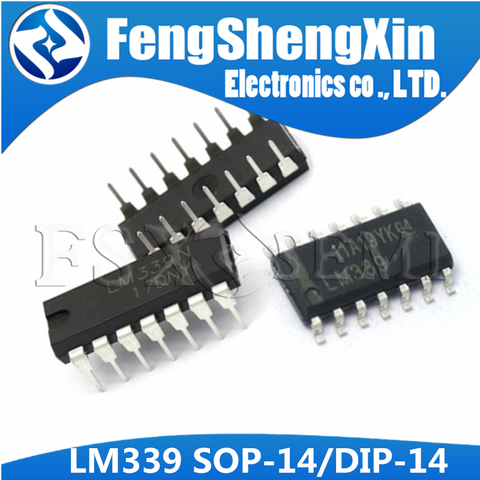 10pcs/lot New LM339 LM339N DIP-14 LM339DR SOP-14 Low-Power Low-Offset Voltage Quad Comparators IC  free shiping ► Photo 1/4