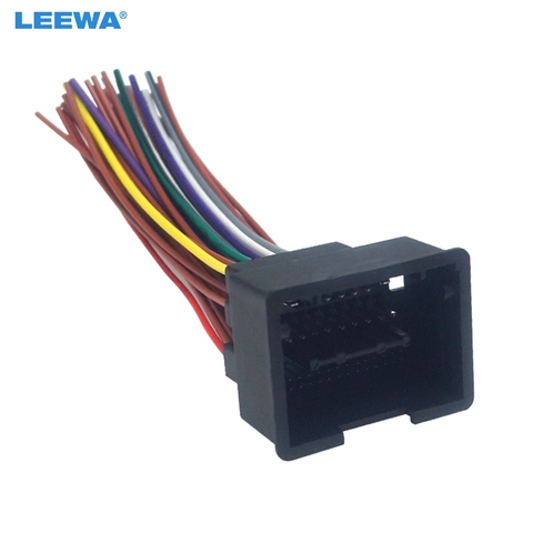 LEEWA Car Radio Audio 44Pin Installation Wiring Harness Adapter For Chevrolet Cruze Aveo Malibu ISO Stereo Cable #CA6176 ► Photo 1/6