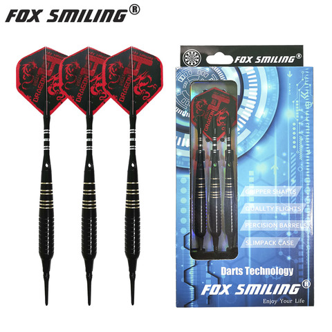 Professional Electronic Soft Tip Darts 18g 22g Fox Smiling Darts With Aluminum Alloy Shaft With 3PCS Flights And 3PCS Shafts ► Photo 1/5