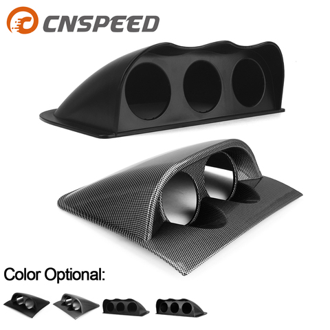 2 inch 52mm dash board dual Triple gauge pod black carbon Fiber color Gauge Pod Mount Holder ► Photo 1/6