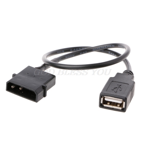 30cm PC Internal 5V 2-Pin IDE Molex To USB 2.0 Type A Female Power Adapter Cable Drop Shipping ► Photo 1/5