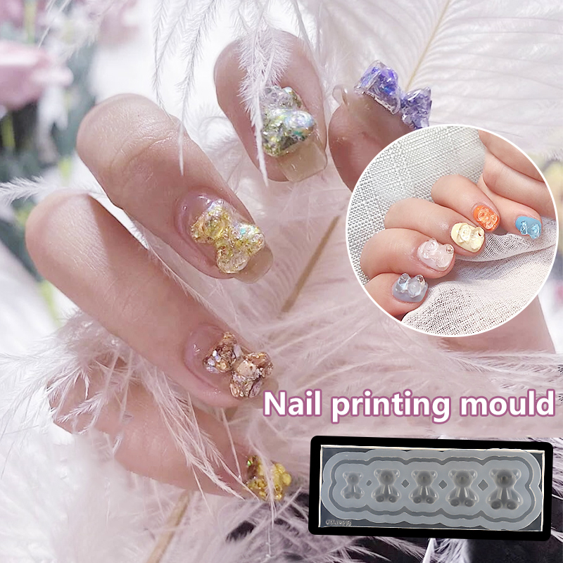 3D nails Silicone Mold Nail Stencils Nails Carving Stamping Plate Nail Art  Template UV Gel Polish Manicure Mould DIY Tools TALM2 - Price history &  Review | AliExpress Seller - Makeup Shoppingmall
