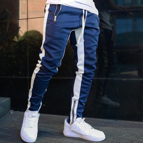 Men Sportswear Mens Joggers Casual Pants Fitness Tracksuit Bottoms Skinny Sweatpants Trousers Black Gyms Jogger Track Pants ► Photo 1/5