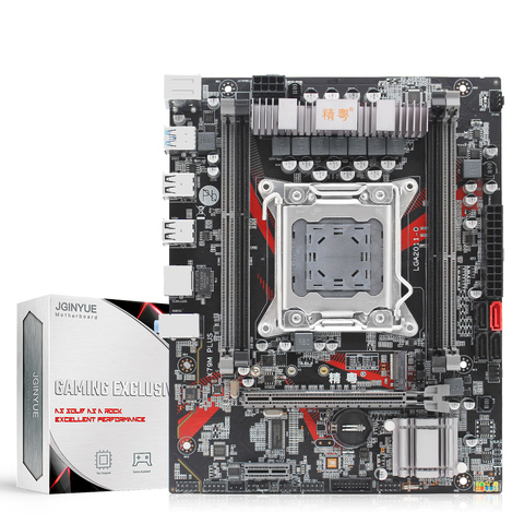 JINGYUE X79 desktop motherboard LGA 2011 support ECC DDR3 RAM memory M-ATX support xeon E5 V1 V2 processor X79M PLUS ► Photo 1/6