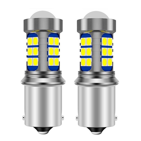 2Pcs 1156 BA15S 7506 P21W R5W Super Bright 3030 LED Car Brake Bulbs Turn Signals Auto Backup Reverse Lamp Daytime Running Lights ► Photo 1/6